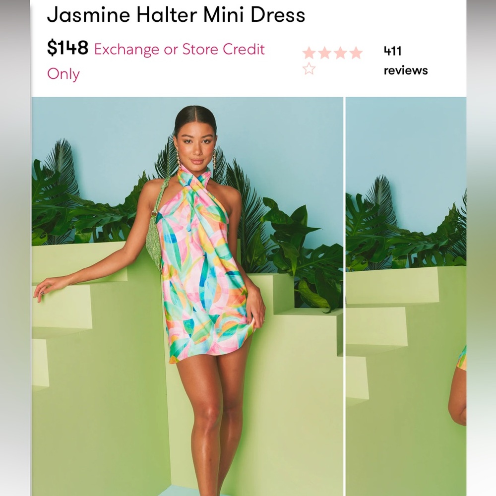 Show Me Your MuMu Jasmine halter dress size M.